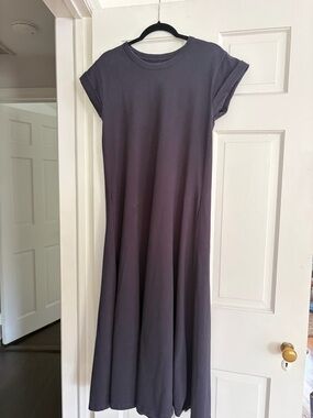La Ligne Charcoal Maxi T-Shirt Dress